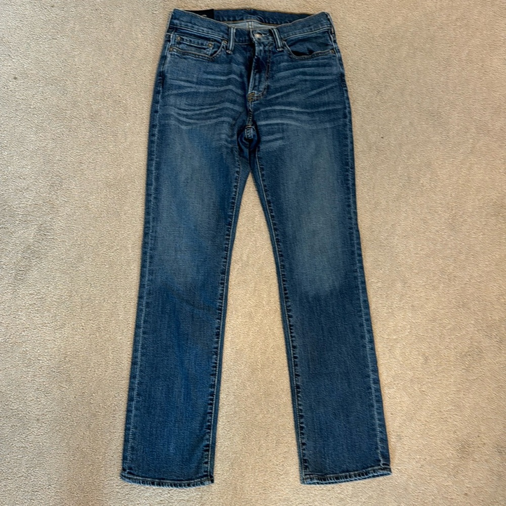 Abercrombie & Fitch straight stretch jeans men’s size 28 W x 32 L medium wash